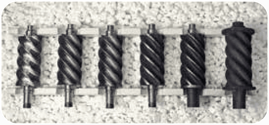 不同型号复盛螺杆空压机螺杆